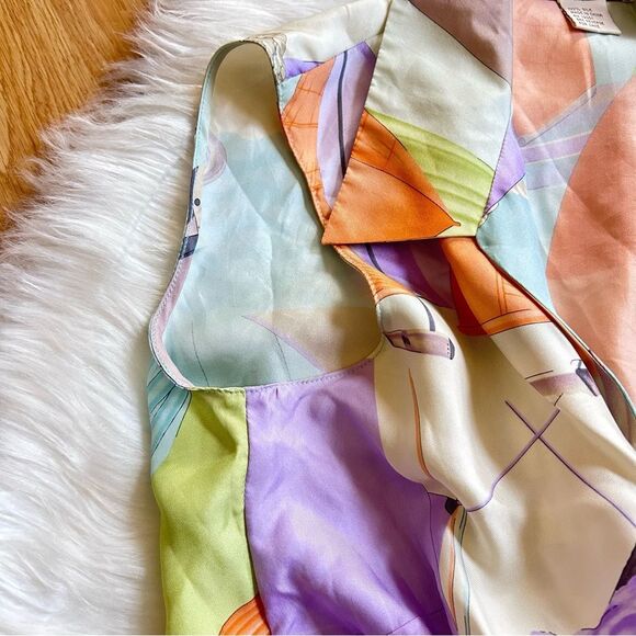 Doncaster Multicolor Abstract Sleeveless Top - Picture 6 of 9